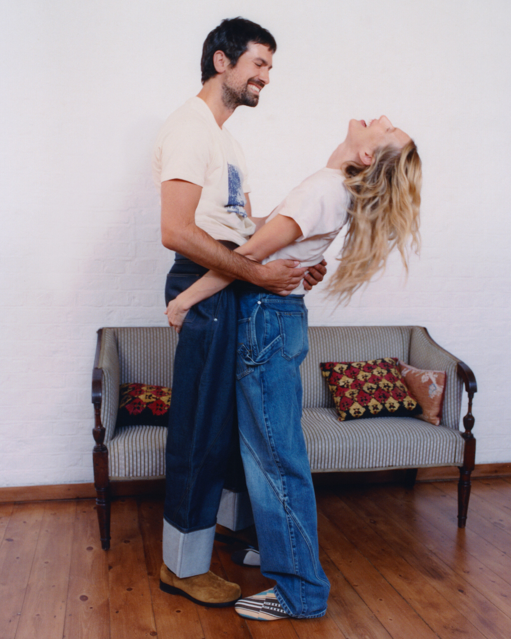 JW Anderson Twisted Denim: Dree Hemingway and Nick Delli Santi